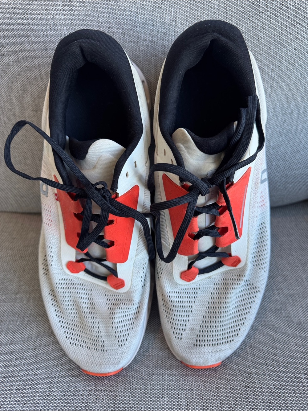 On Cloud stratus 3 road  running sneakers 3 White/Sand/Orange size 11
